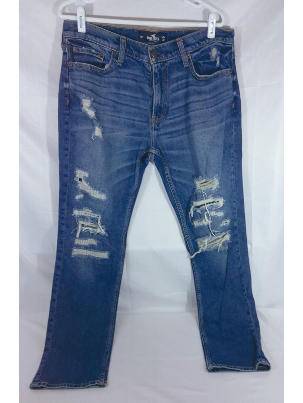 HOLLISTER California SKINNY Fit Epic Flex DISTRESSED Women's Waist 34 Length 32